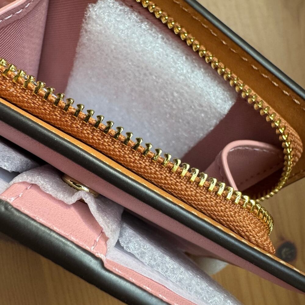 ❤️ Coach Snap Wallet In Signature Canvas With Charm - Picture 9 of 10